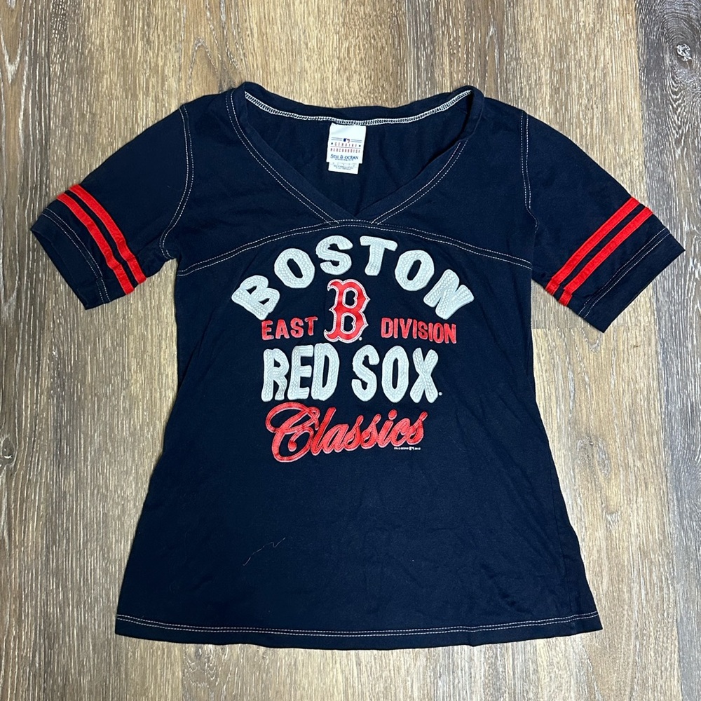 Red Sox Embroidered Women T Shirt M